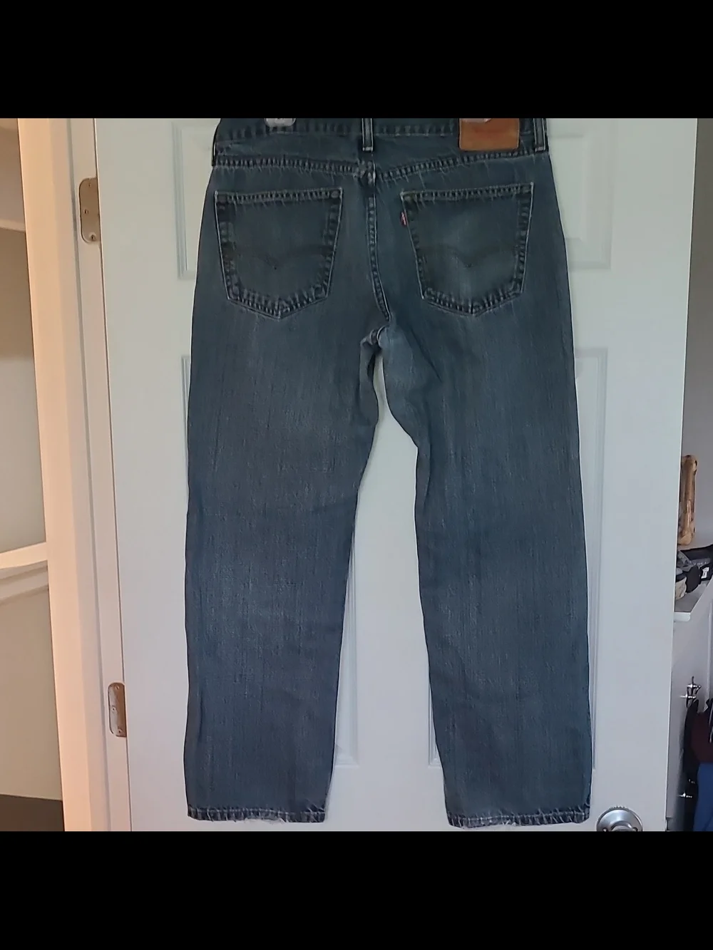 Levi's 559 Men's Blue Denim Jeans Relaxed Fit Straight Leg Mid Rise 34x32